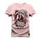 Camiseta Plus Size Casual Malha Confortável Estampada Rock Festable - Rosa - Marca Nexstar