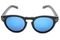 Óculos de Sol Gio Antonelli G0602/49 Preto Fosco Lente Azul Espelhada - Marca Gio Antonelli