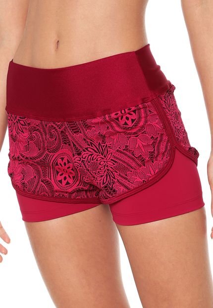 Short Rivanna Boxeador Renda Rosa - Marca Rivanna