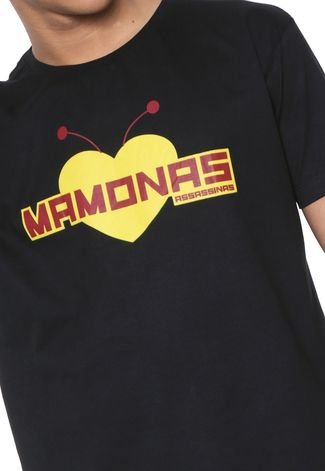 Camiseta Mamonas Assassinas Logo Preta