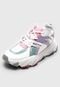 Tênis Dad Sneaker Chunky Forever 21 Recortes Branco/Roxo - Marca Forever 21