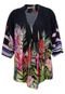 Blusa Shoulder Kimono Floral Preto - Marca Shoulder