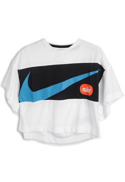 Camiseta Nike Menina Logo Branca - Marca Nike