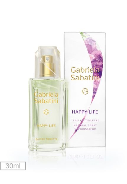 Perfume Happy Life Gabriela Sabatini 30ml - Marca Gabriela Sabatini