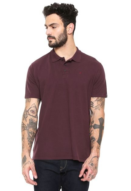 Camisa Polo Replay Reta Roxa - Marca Replay