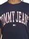 Camiseta Tommy Jeans Masculina Regular Classic Collegiate Flag Azul Marinho - Marca Tommy Jeans