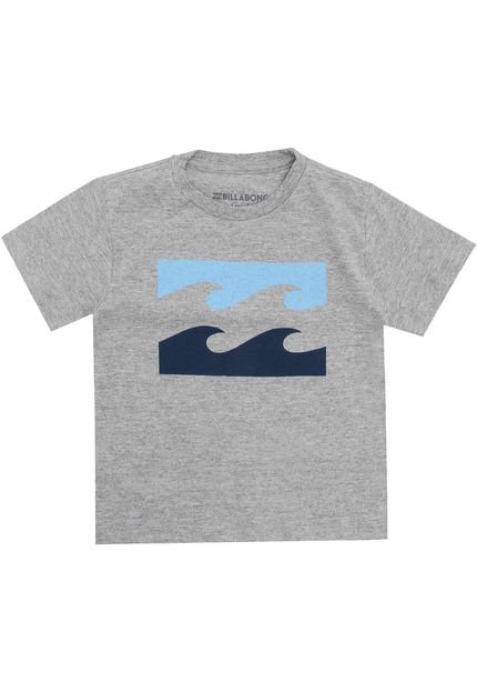 Camiseta Billabong Wave Kd Cinza - Marca Billabong