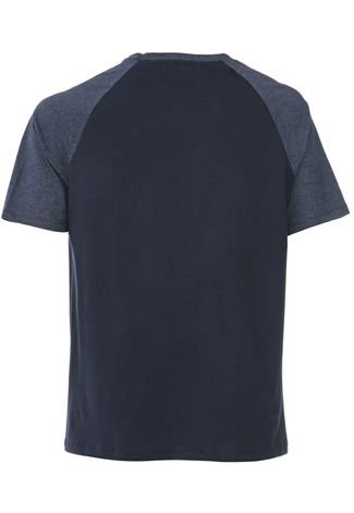 Camiseta Mr Kitsch Raglan Azul-Marinho