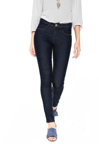 Calça Jeans Mix Jeans Skinny Lisa Azul-marinho