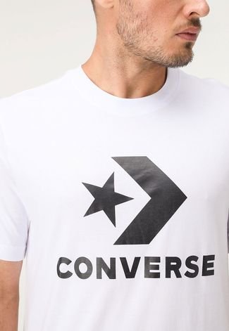 Camiseta Converse Go-to Star Chevron Branca