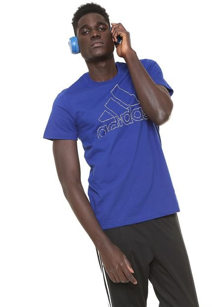 Camiseta adidas Bos Id Azul - Marca adidas Performance