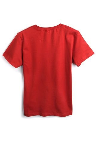 Camiseta Colcci Kids Menino Lisa Vermelha