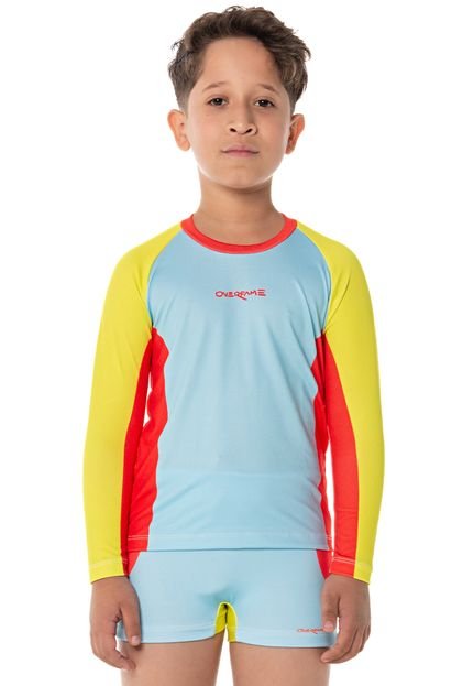 Conjunto Sunga com Camiseta Proteção UV 50 Infantil Praia 06 -8 - Marca Over Fame