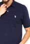 Camisa Polo U.S. Polo Lisa Azul - Marca U.S. Polo