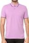 Camisa Polo Colcci Reta Frisos Roxa - Marca Colcci