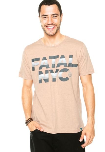 Camiseta Fatal Estampada Bege - Marca Fatal Surf