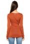 Blusa Colcci Slim Caramelo - Marca Colcci