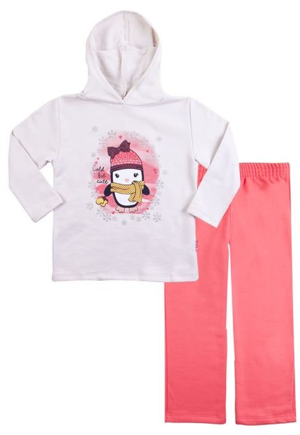 Conjunto Kyly Cold But Cut Bege/Rosa - Marca Kyly