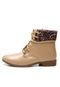 Bota FiveBlu Animal Print Bege - Marca FiveBlu