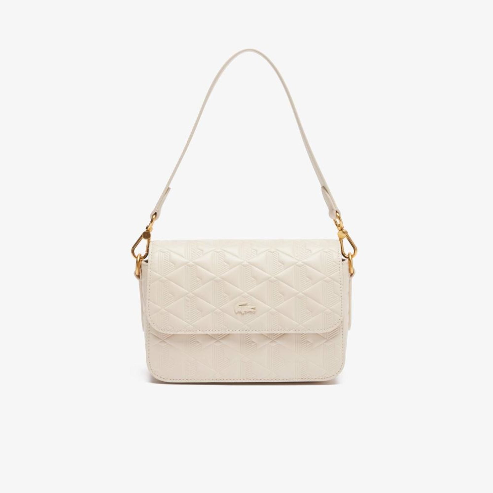 Bolsa tiracolo de couro Maheki Branco - Marca Lacoste