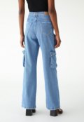 Calça Jeans Sawary Cargo Lisa Azul - Marca Sawary