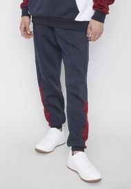 Pantalón De Buzo Jogger Bloques Navy - Hombre