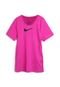 Camiseta Nike Menina Logo Pink - Marca Nike