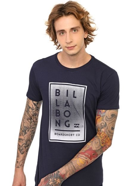 Camiseta Billabong Stacked Up Azul-marinho - Marca Billabong