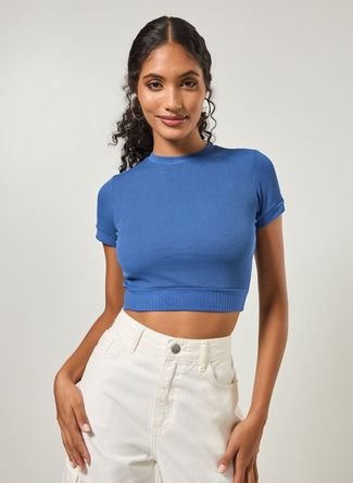 Blusa Cropped Canelada