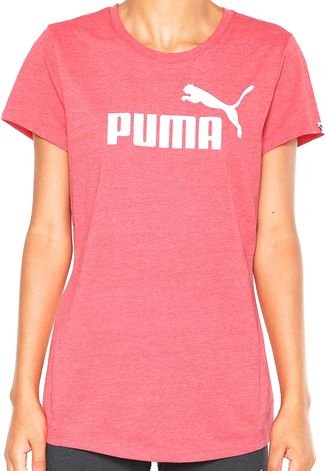 Camiseta Puma ESS No.1 Tee Heather Rosa