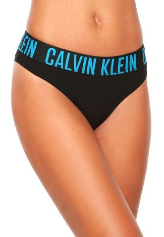 Calcinha Calvin Klein Underwear Tanga Básica Preta