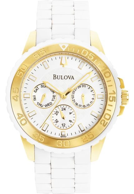 Relógio Bulova WB31765B Branco - Marca Bulova