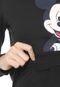 Moletom Flanelado Fechado Cativa Disney Mickey Preto - Marca Cativa Disney