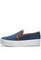 Slip On VIA UNO Liso Azul-Marinho - Marca VIA UNO