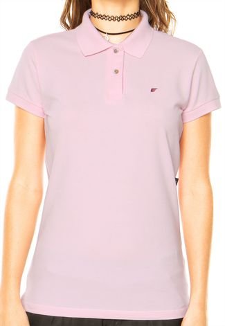 Camisa Polo Ellus Logo Rosa