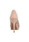 Peep Toe Pink Connection Meia-Pata com Laser Nude - Marca Pink Connection