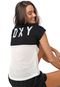 Camiseta Roxy Part Time Preta/Off-white - Marca Roxy