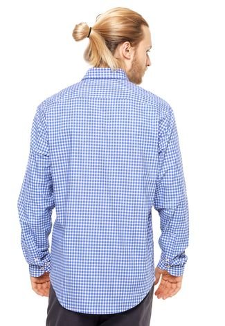 Camisa Manga Longa Tommy Hilfiger Xadrez Azul