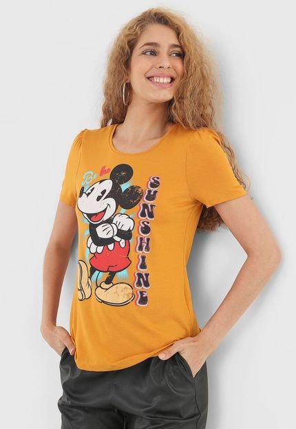 Blusa Cativa Disney Mickey Amarela - Marca Cativa Disney