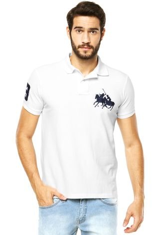 Camisa Polo Ralph Lauren Brasil Branca - Compre Agora