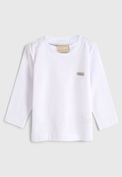 Camiseta Milon Bebê Básica Branca - Marca Milon