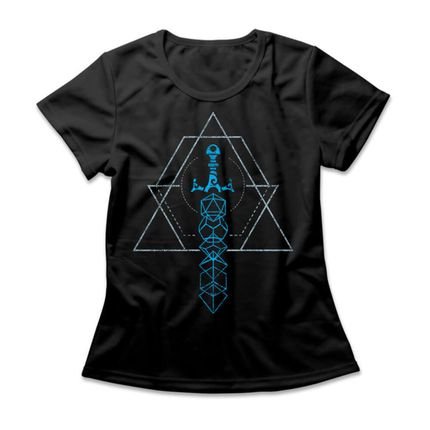 Camiseta Feminina Dice Sword - Preto - Marca Studio Geek 