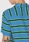 Camisa Colcci Reta Listrada Azul/Verde - Marca Colcci