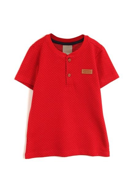 Camiseta Carinhoso Menino Lisa Vermelha - Marca Carinhoso