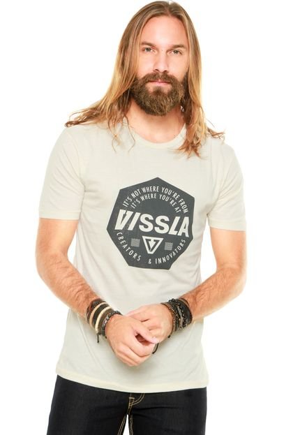 Camiseta Vissla Location Bege - Marca Vissla