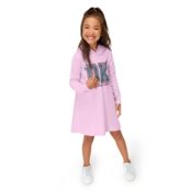 Vestido Manga Longa Com Capuz Moletom Infantil Feminino Marisol Play - Marca Marisol Play