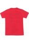 Camiseta Kyly Menino Escrita Vermelha - Marca Kyly