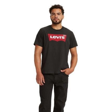 Camiseta Levi's® Graphic Set-In Neck Preta Manga Curta - Marca Levis