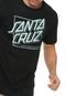 Camiseta Santa Cruz Squared Preta - Marca Santa Cruz