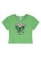 Blusa Cropped Minecraft Infantil Menina Brandili - Marca Brandili